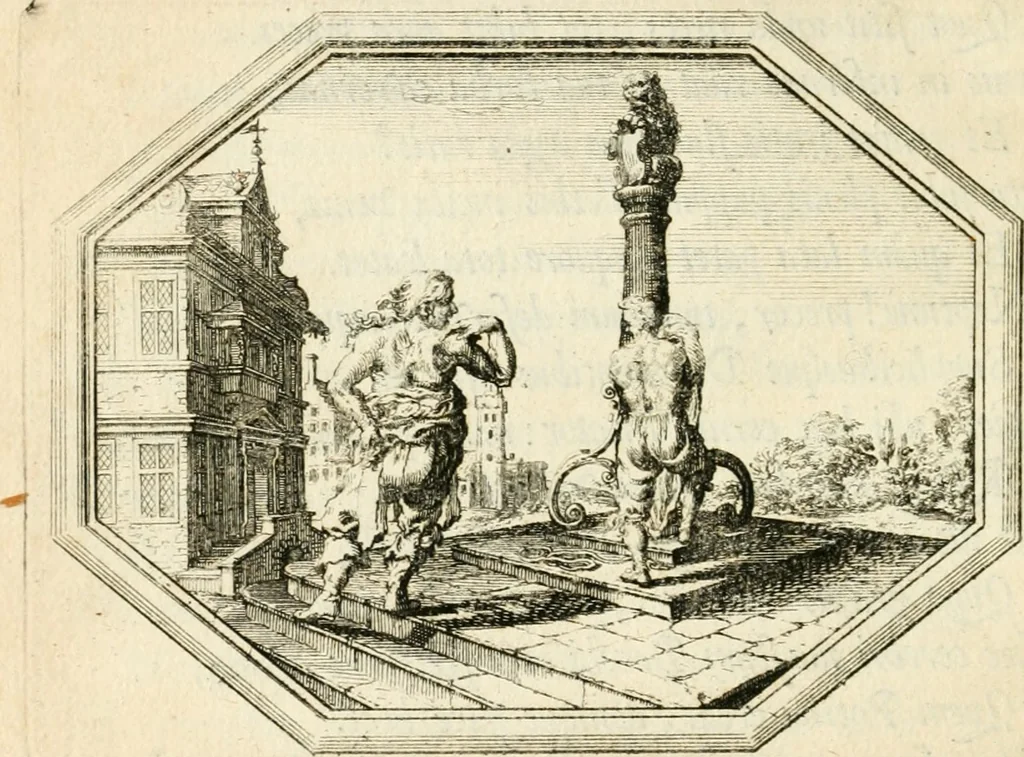 An illustration from Mundi lapis lydius, siue, Vanitas per veritate[m] falsi accusata & conuicta, 1639, leaf 87