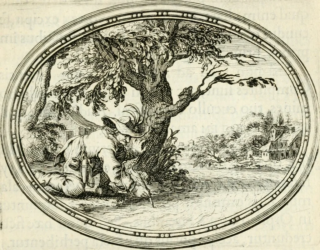 An illustration from Mundi lapis lydius, siue, Vanitas per veritate[m] falsi accusata & conuicta, 1639, leaf 96