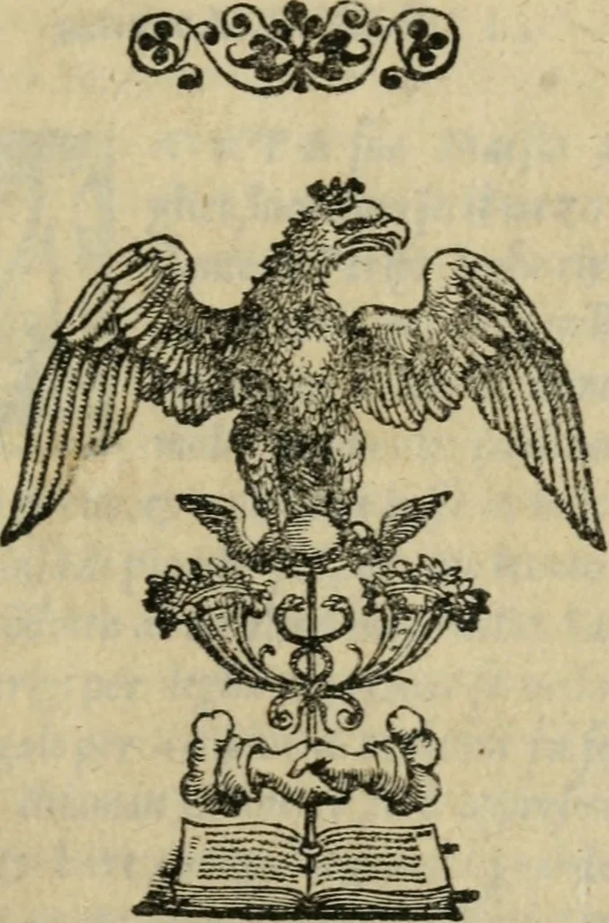 An illustration from La pompa fvnebre et le esseqvie del gia re christianissimo di Francia Francesco primo di qvesto nome, 1547, leaf 12
