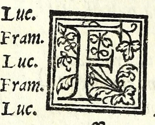 An illustration from La Portia : comedia, 1550, leaf 50