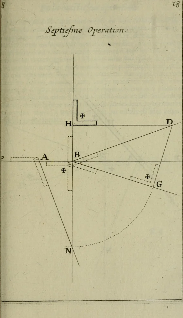 An illustration from La pratique du trait a preuues de Mr. Desargues lyonnois, pour la coupe des pierres en l'architecture, 1643, leaf 108