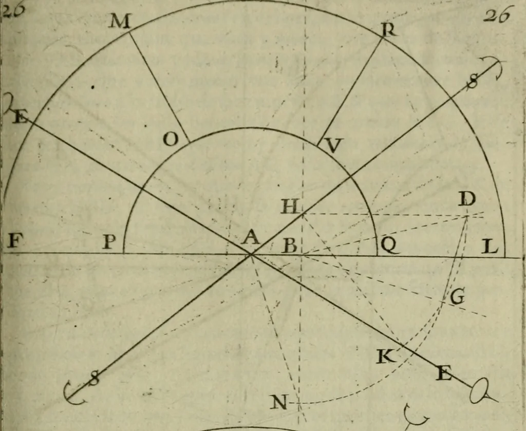 An illustration from La pratique du trait a preuues de Mr. Desargues lyonnois, pour la coupe des pierres en l'architecture, 1643, leaf 124