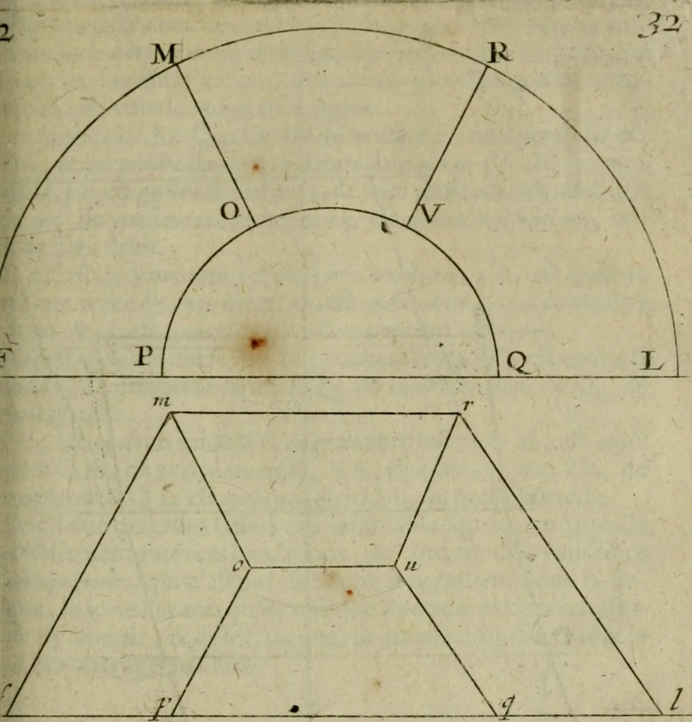 An illustration from La pratique du trait a preuues de Mr. Desargues lyonnois, pour la coupe des pierres en l'architecture, 1643, leaf 136