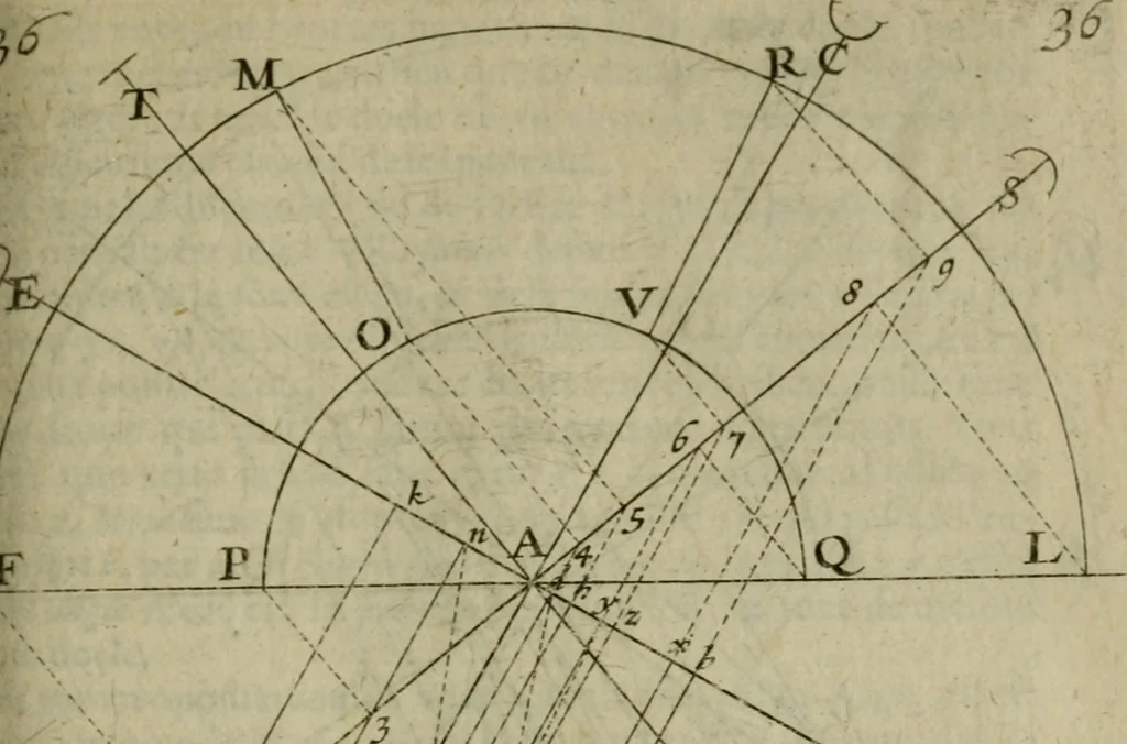 An illustration from La pratique du trait a preuues de Mr. Desargues lyonnois, pour la coupe des pierres en l'architecture, 1643, leaf 144