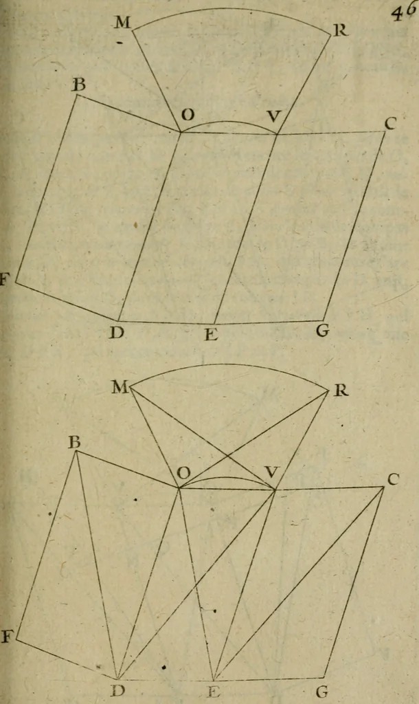 An illustration from La pratique du trait a preuues de Mr. Desargues lyonnois, pour la coupe des pierres en l'architecture, 1643, leaf 164