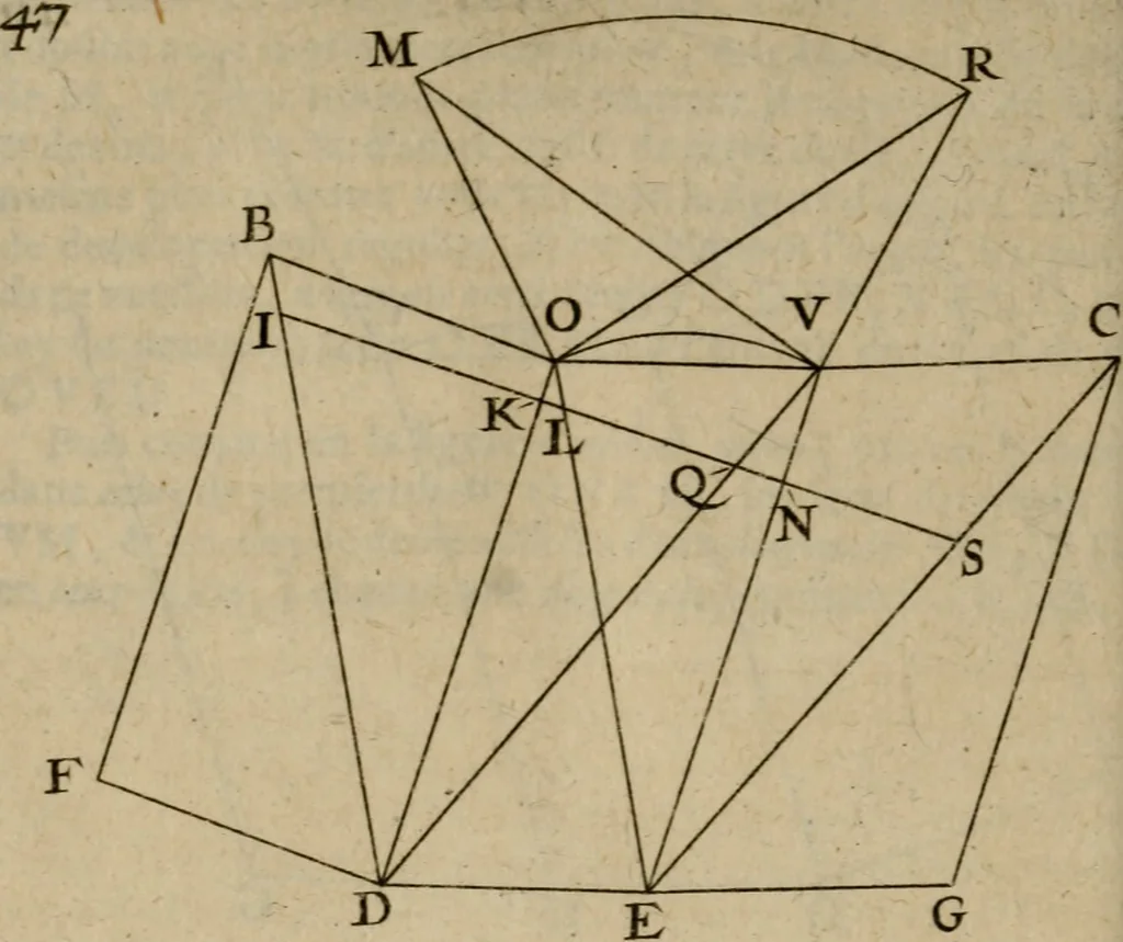 An illustration from La pratique du trait a preuues de Mr. Desargues lyonnois, pour la coupe des pierres en l'architecture, 1643, leaf 165