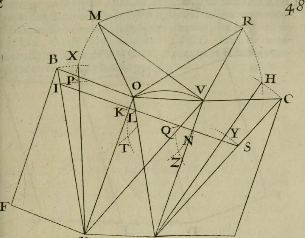 An illustration from La pratique du trait a preuues de Mr. Desargues lyonnois, pour la coupe des pierres en l'architecture, 1643, leaf 168