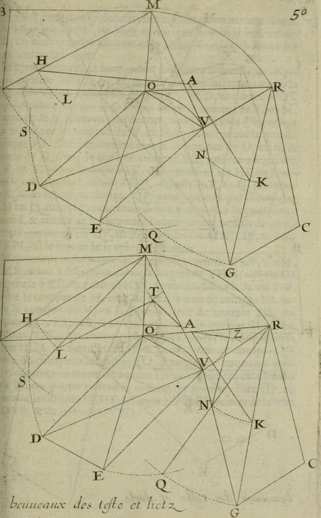 An illustration from La pratique du trait a preuues de Mr. Desargues lyonnois, pour la coupe des pierres en l'architecture, 1643, leaf 172