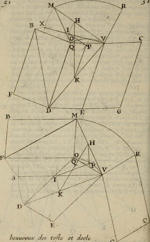 An illustration from La pratique du trait a preuues de Mr. Desargues lyonnois, pour la coupe des pierres en l'architecture, 1643, leaf 173