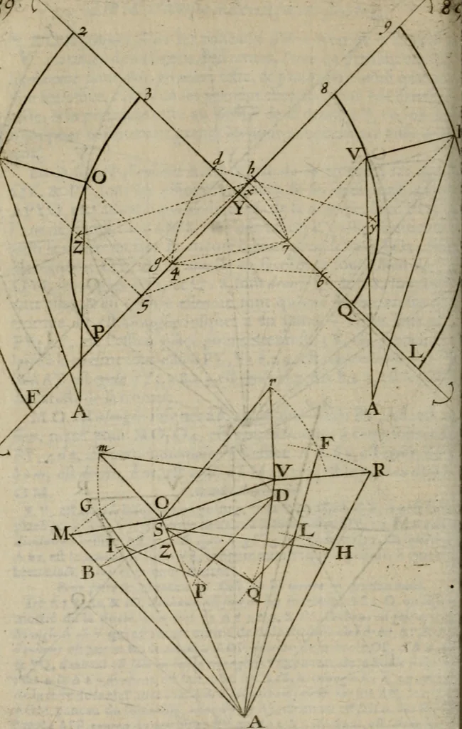 An illustration from La pratique du trait a preuues de Mr. Desargues lyonnois, pour la coupe des pierres en l'architecture, 1643, leaf 249