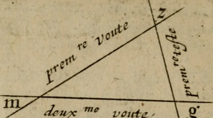 An illustration from La pratique du trait a preuues de Mr. Desargues lyonnois, pour la coupe des pierres en l'architecture, 1643, leaf 285
