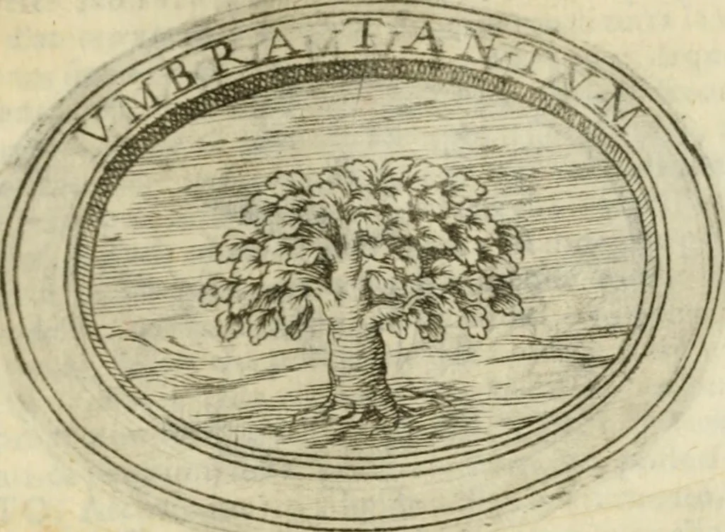 An illustration from La prima parte dell'imprese di Scipion Bargagli : doue, doppo tutte l'opere cosi a penna, come a stampa, ch'egli ha potuto vedere di coloro, che della materia dell'imprese hanno parlato, della vera natura di quelle si ragiona, 1578, leaf 34
