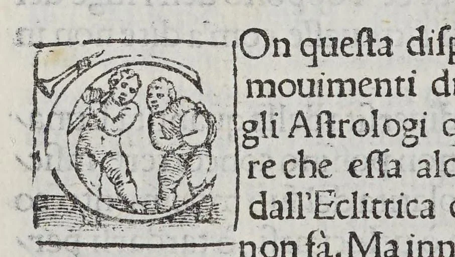 An illustration from La prima parte delle theoriche ouero Speculationi de' pianeti,, 1563, leaf 82