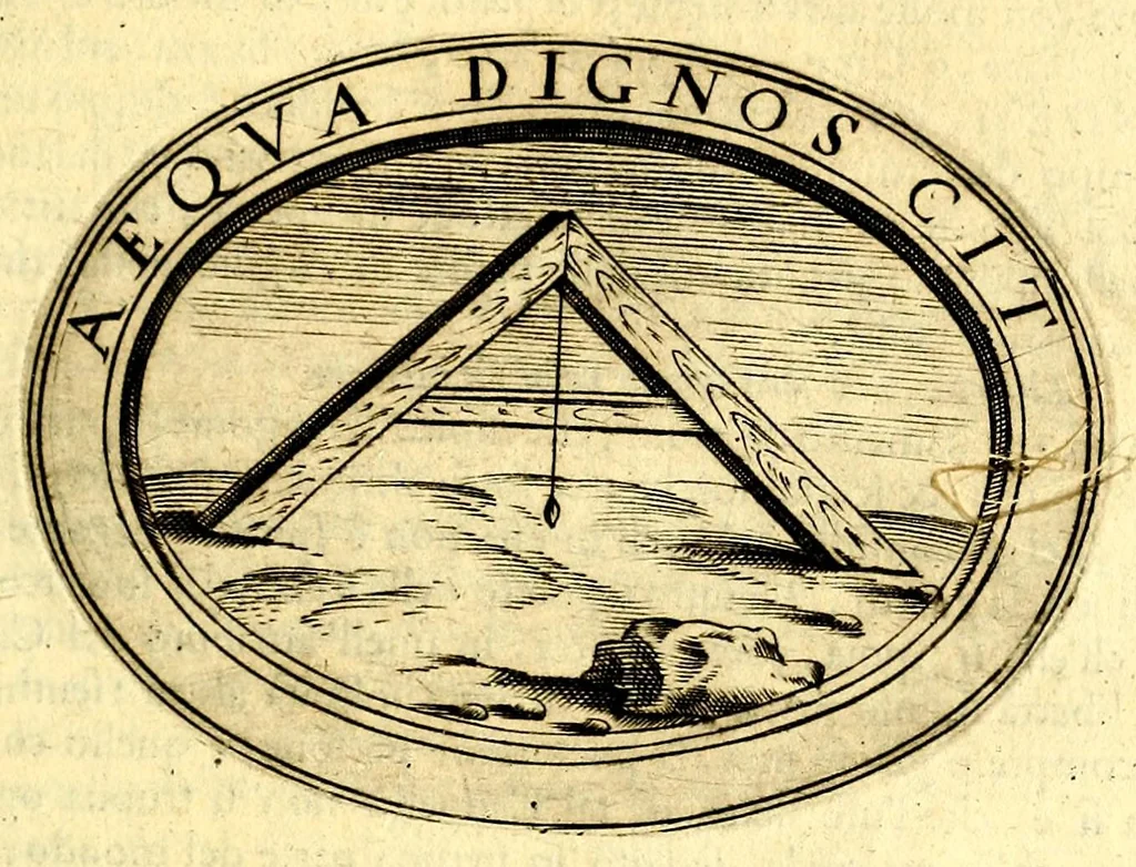 An illustration from La prima parte dell'imprese di Scipion Bargagli : dove, doppo tutte l'opere cosi a penna, come a stampa, ch' egli ha potuto vedere di coloro, che della materia dell'imprese hanno parlato, della vera natura di quelle si ragiona, 1589, leaf 101