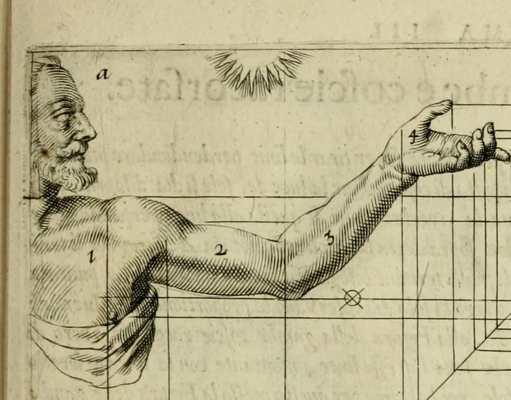 An illustration from La prima-[quinta] parte della luce del dipingere et disegnare, ..., 1643, leaf 150