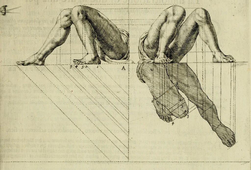 An illustration from La prima-[quinta] parte della luce del dipingere et disegnare, ..., 1643, leaf 154