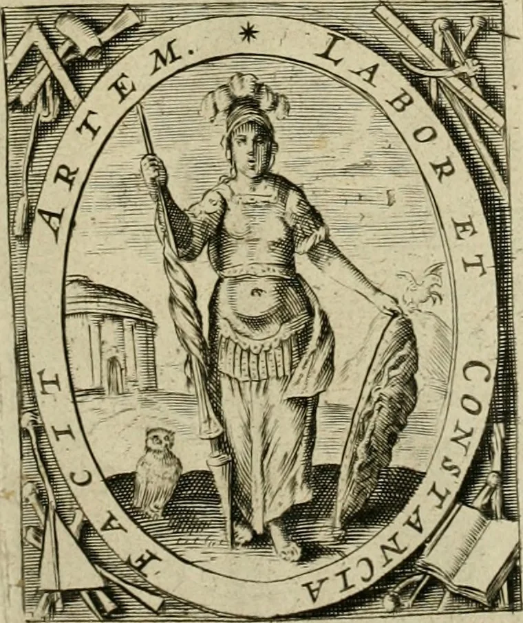 An illustration from La prima-[quinta] parte della luce del dipingere et disegnare, ..., 1643, leaf 4
