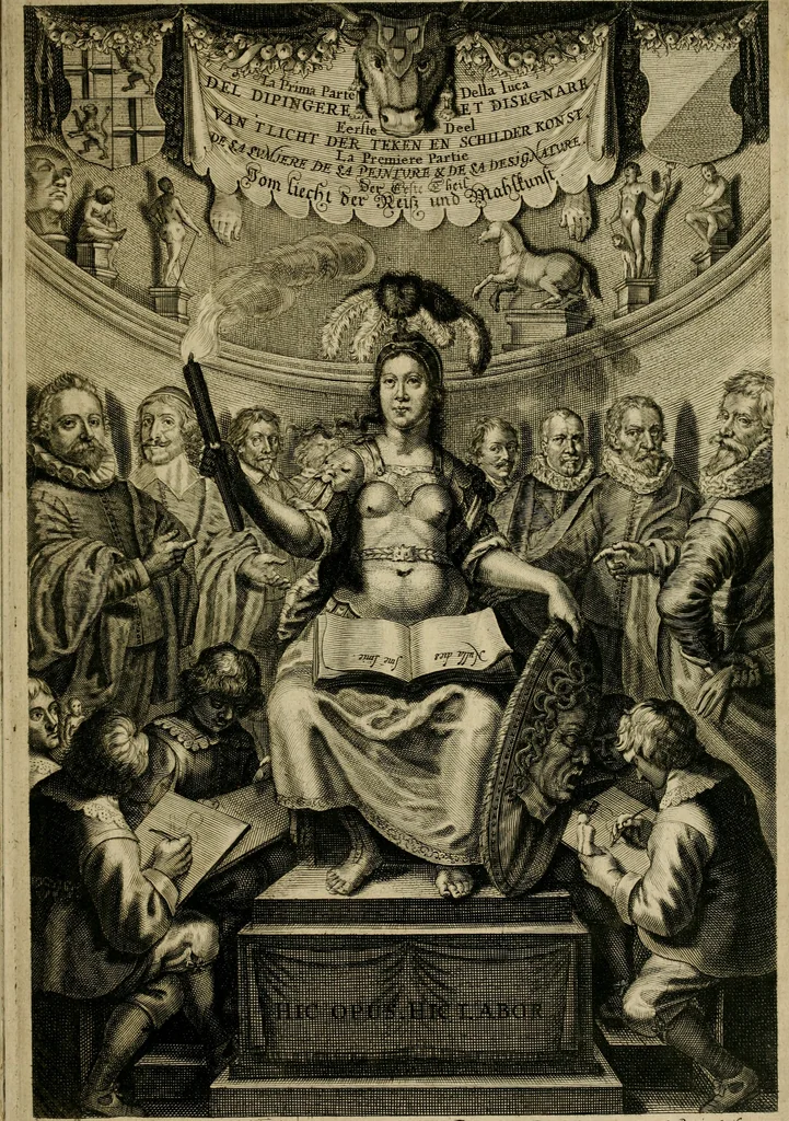 An illustration from La prima-[quinta] parte della luce del dipingere et disegnare, ..., 1643, leaf 6