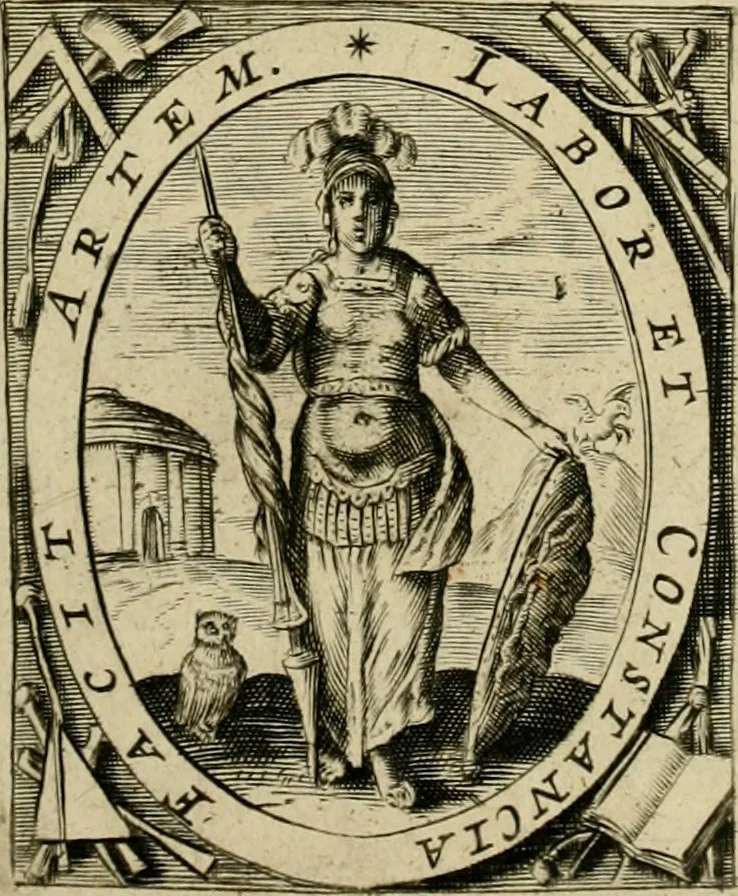 An illustration from La prima-[quinta] parte della luce del dipingere et disegnare, ..., 1643, leaf 84