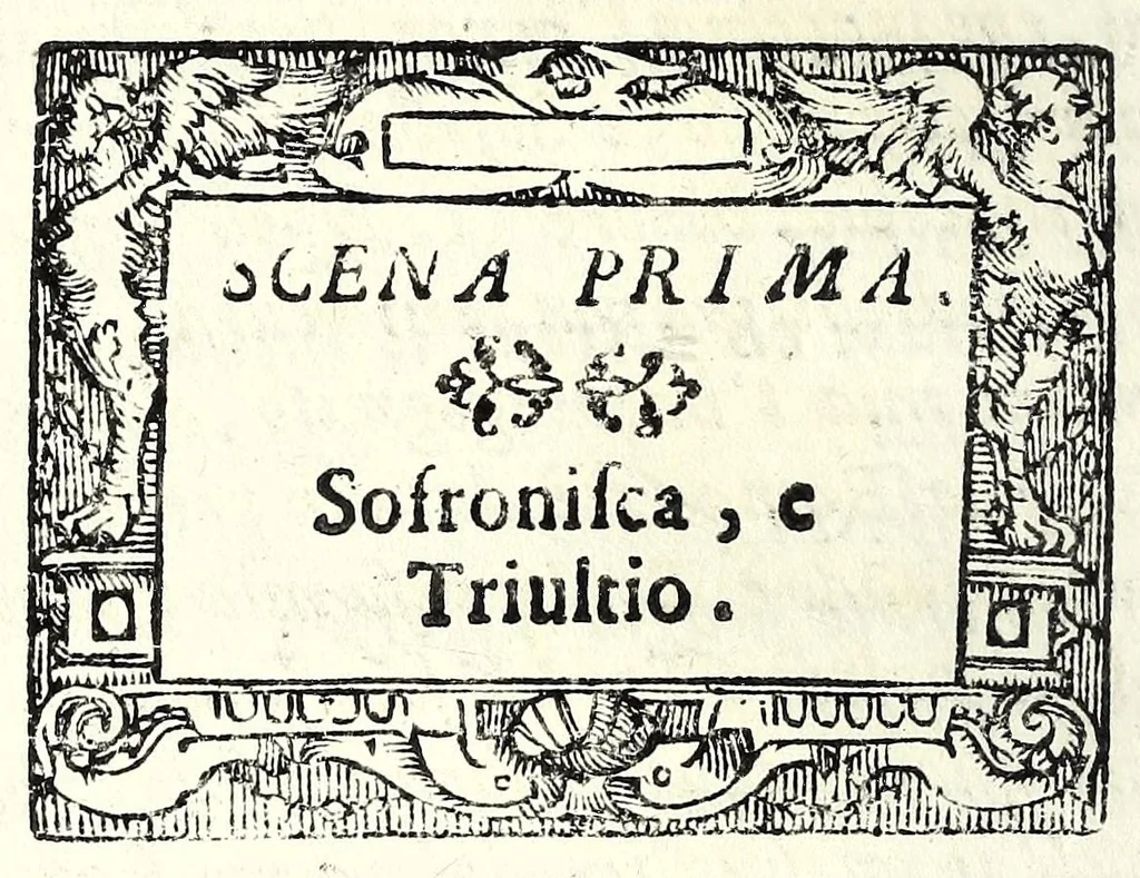 An illustration from La principessa Silandra : tragedia, 1621, leaf 116