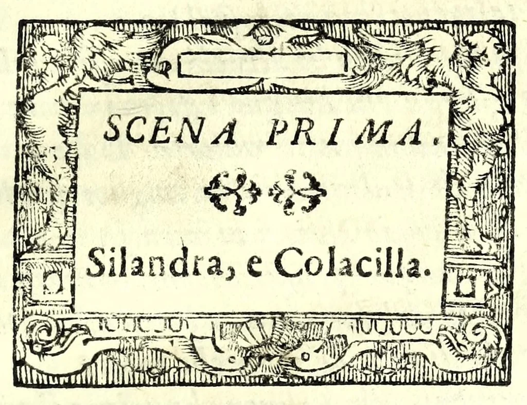 An illustration from La principessa Silandra : tragedia, 1621, leaf 37