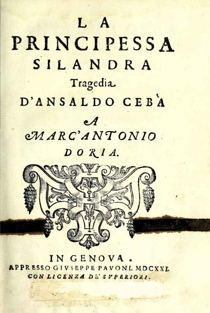 An illustration from La principessa Silandra : tragedia, 1621, leaf 5