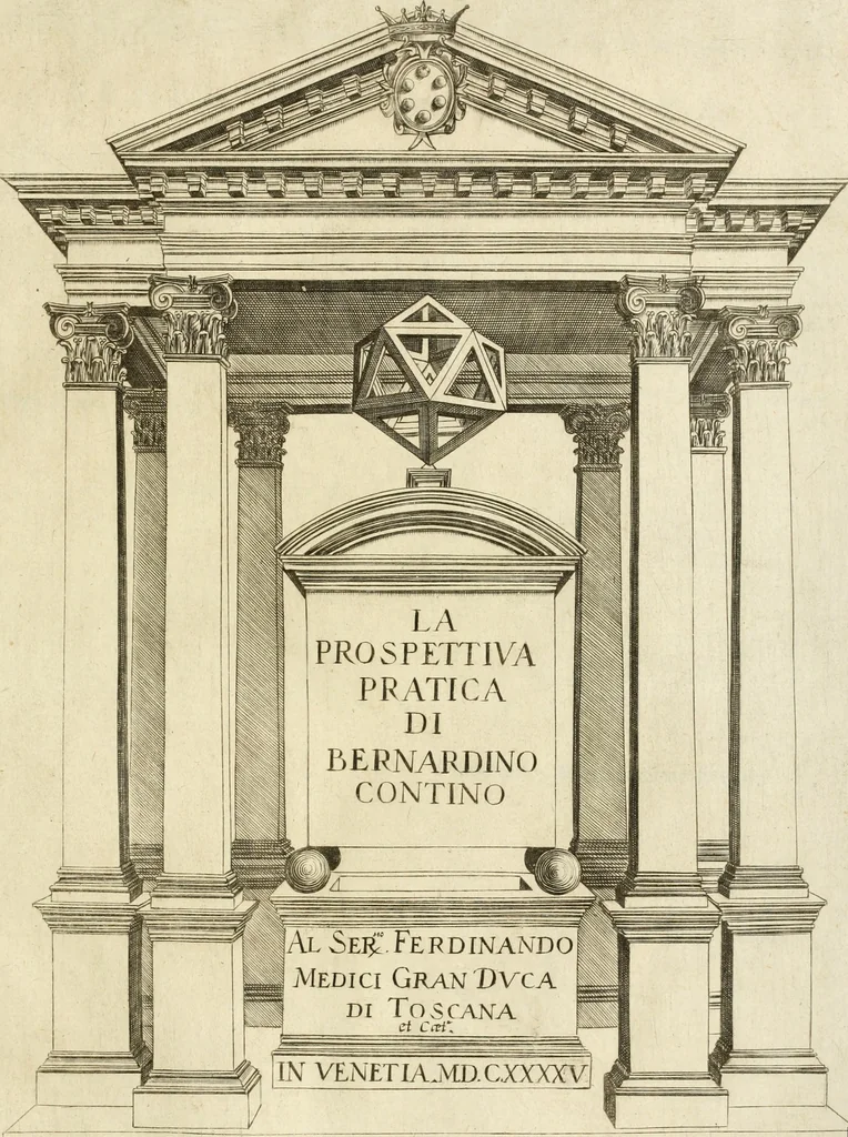 An illustration from La prospettiua pratica, 1645, leaf 4