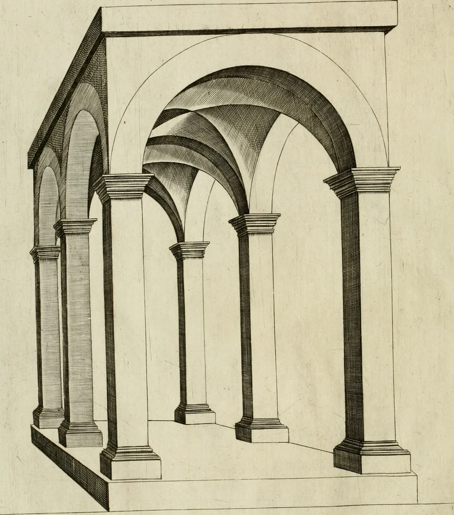 An illustration from La prospettiua pratica, 1645, leaf 49