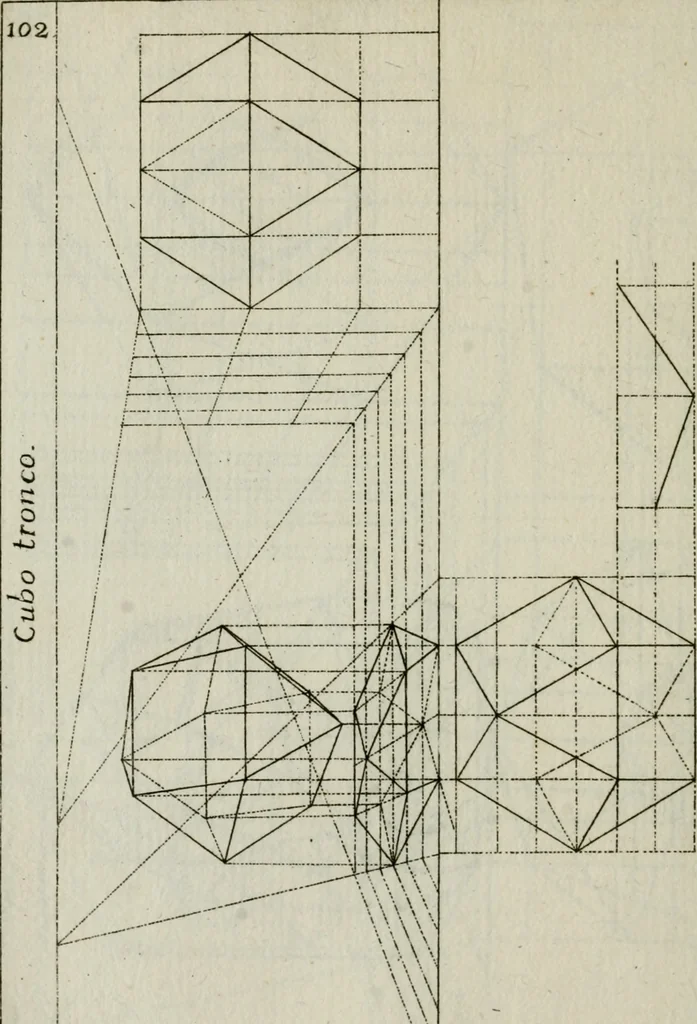 An illustration from La prospettiva pratica : delineata in tavole a norma della seconda regola, 1744, leaf 105