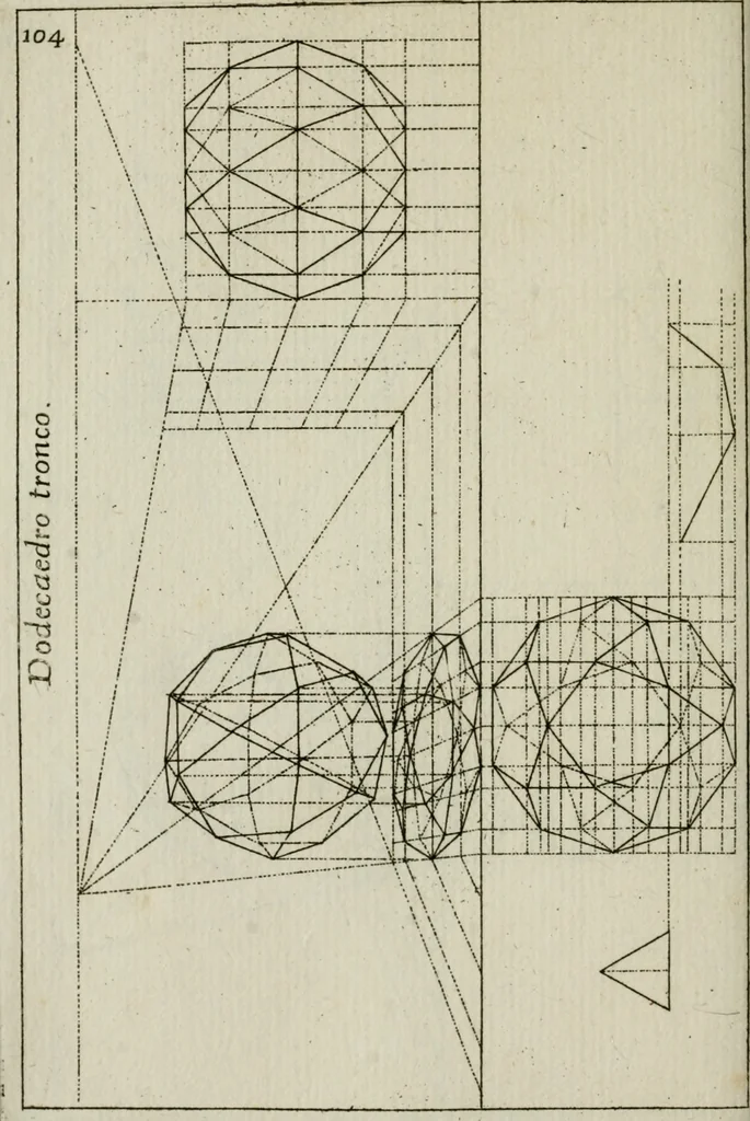 An illustration from La prospettiva pratica : delineata in tavole a norma della seconda regola, 1744, leaf 107