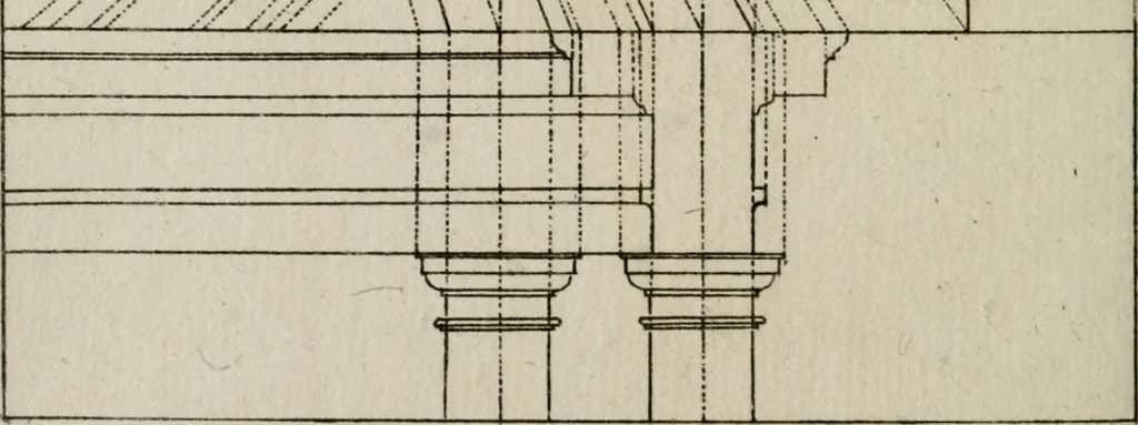 An illustration from La prospettiva pratica : delineata in tavole a norma della seconda regola, 1744, leaf 133