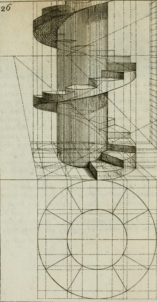 An illustration from La prospettiva pratica : delineata in tavole a norma della seconda regola, 1744, leaf 29