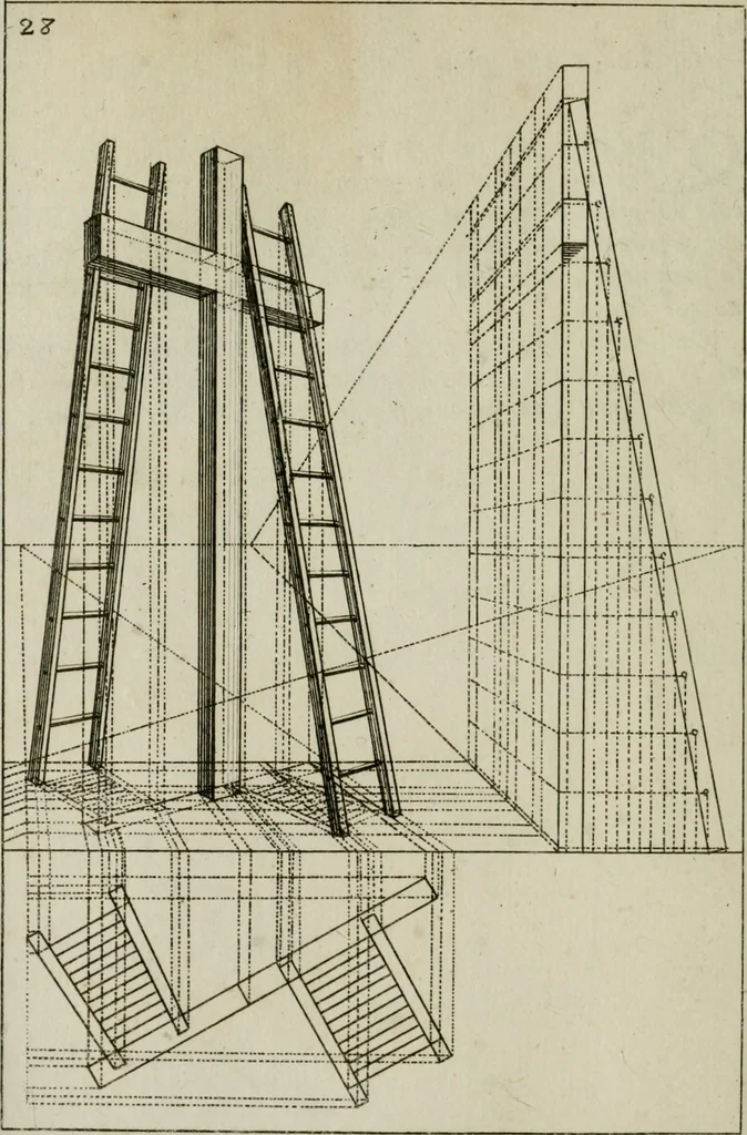 An illustration from La prospettiva pratica : delineata in tavole a norma della seconda regola, 1744, leaf 31