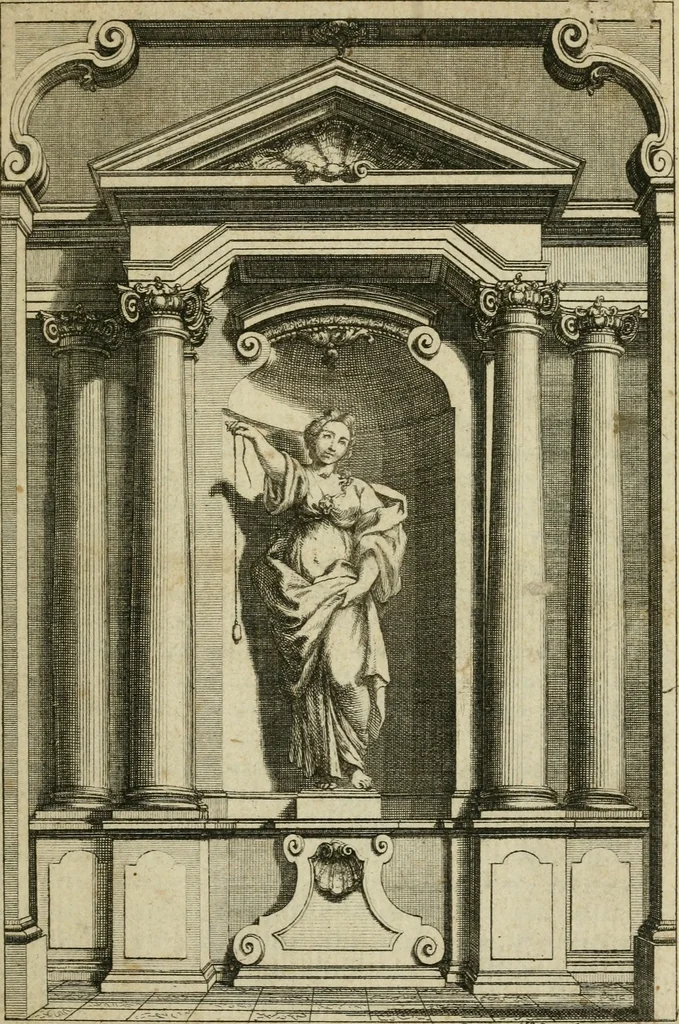 An illustration from La prospettiva pratica : delineata in tavole a norma della seconda regola, 1744, leaf 4
