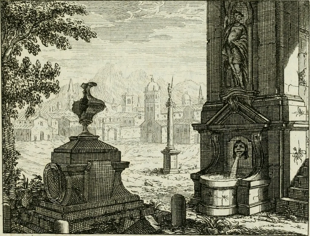 An illustration from La prospettiva pratica : delineata in tavole a norma della seconda regola, 1744, leaf 8