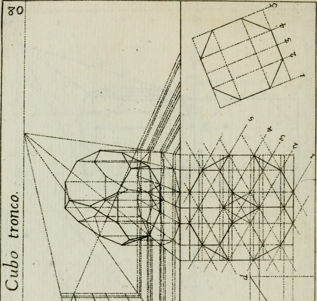 An illustration from La prospettiva pratica : delineata in tavole a norma della seconda regola, 1744, leaf 83
