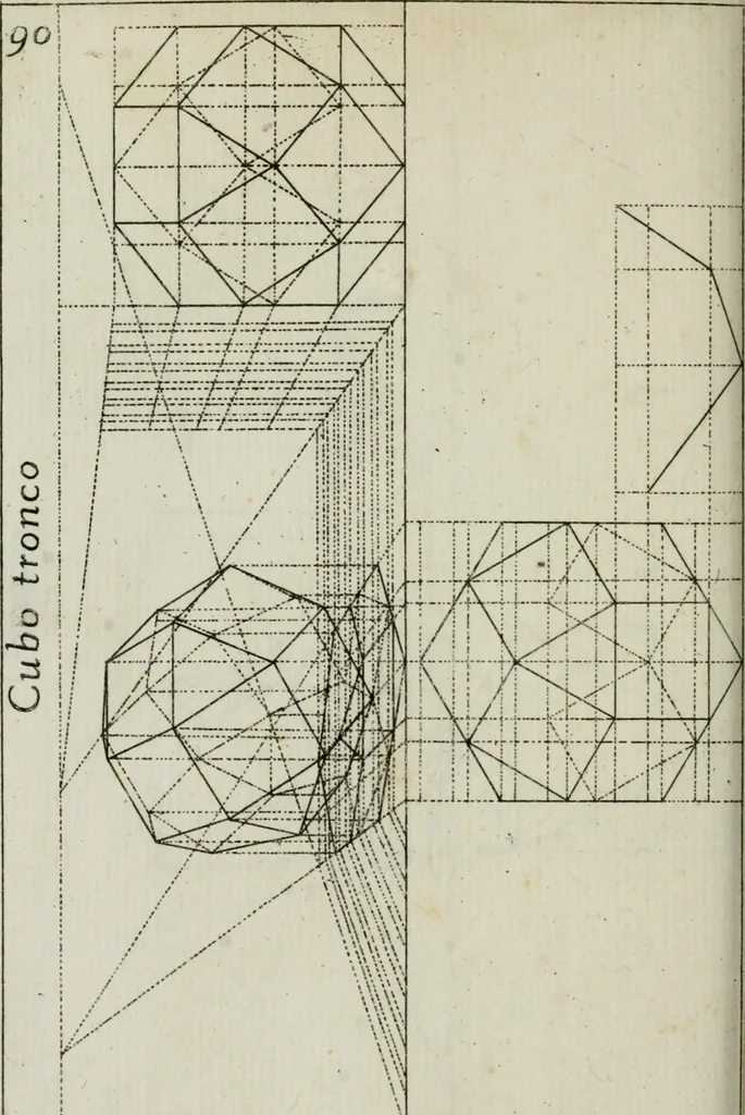 An illustration from La prospettiva pratica : delineata in tavole a norma della seconda regola, 1744, leaf 93