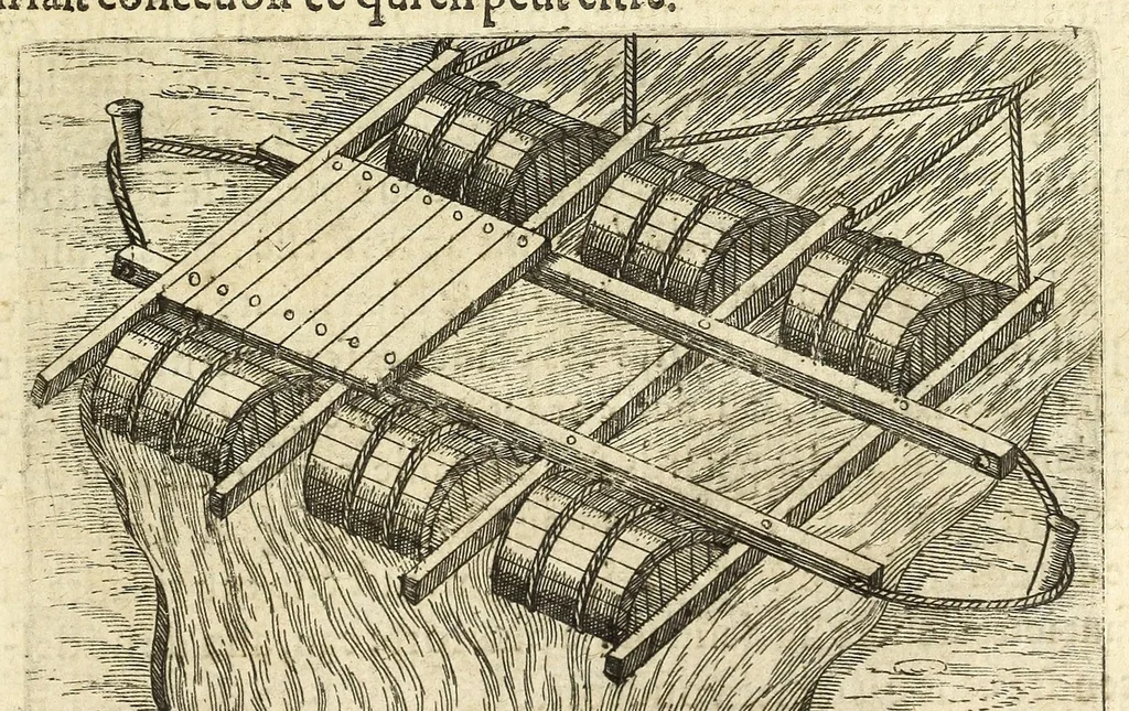 An illustration from La pyrotechnie de Hanzelet lorrain, ou sont representez les plus rares & plus appreuuez secrets des machines & des feux artificiels, propres pour assieger, battre, surprende & deffendre toutes places, 1630, leaf 141