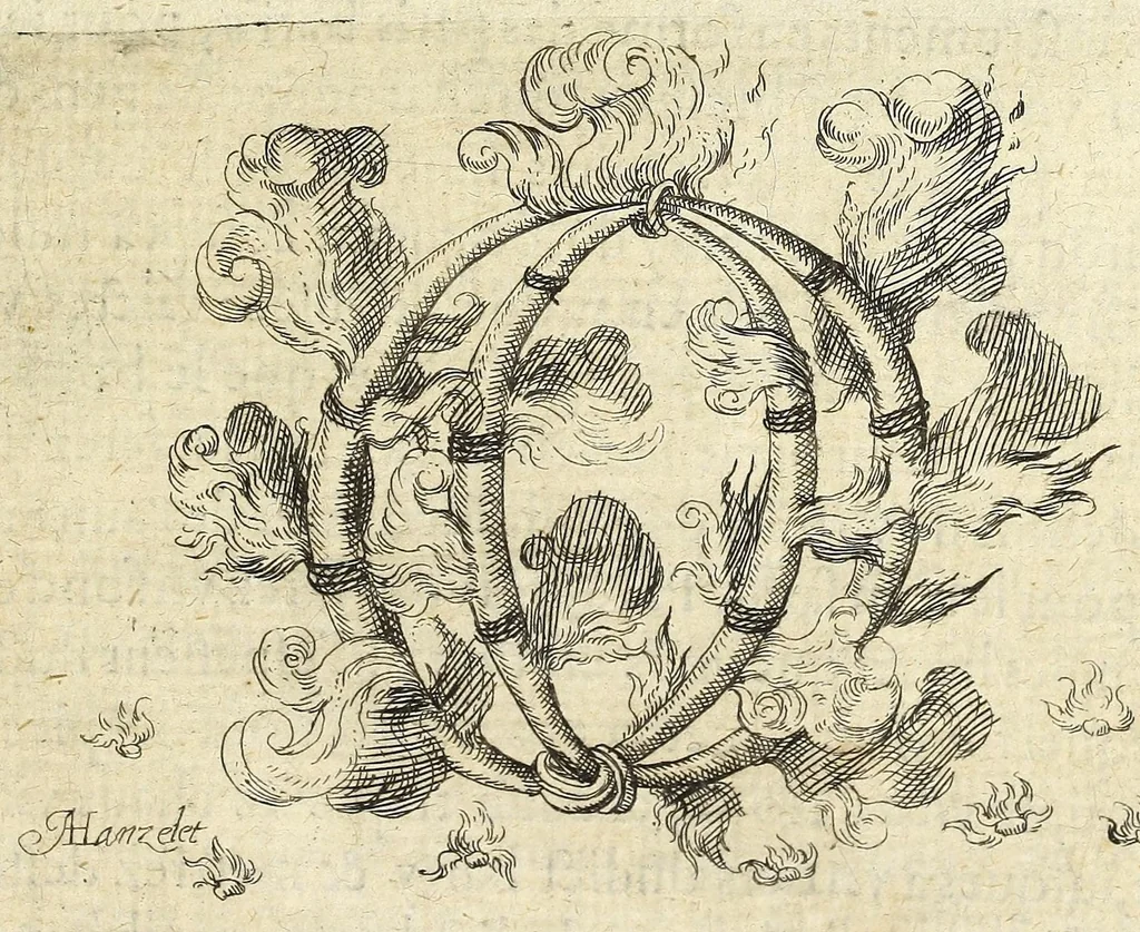 An illustration from La pyrotechnie de Hanzelet lorrain, ou sont representez les plus rares & plus appreuuez secrets des machines & des feux artificiels, propres pour assieger, battre, surprende & deffendre toutes places, 1630, leaf 179