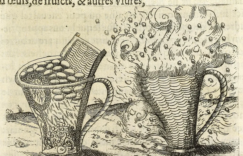 An illustration from La pyrotechnie de Hanzelet lorrain, ou sont representez les plus rares & plus appreuuez secrets des machines & des feux artificiels, propres pour assieger, battre, surprende & deffendre toutes places, 1630, leaf 201
