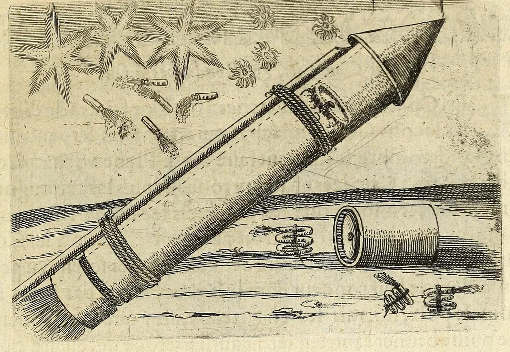 An illustration from La pyrotechnie de Hanzelet lorrain, ou sont representez les plus rares & plus appreuuez secrets des machines & des feux artificiels, propres pour assieger, battre, surprende & deffendre toutes places, 1630, leaf 251