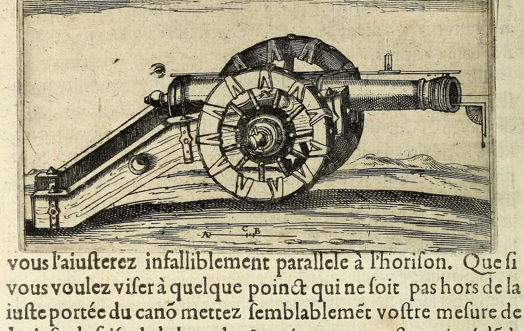 An illustration from La pyrotechnie de Hanzelet lorrain, ou sont representez les plus rares & plus appreuuez secrets des machines & des feux artificiels, propres pour assieger, battre, surprende & deffendre toutes places, 1630, leaf 54