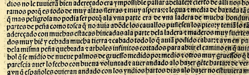 An illustration from La quarta relacion q[ue] Ferna[n]do Cortes gouernador y capitan general porsu majestad enla Nueua España d[e]l mar oceano embio al muy alto [y] muy potentissimo inuictissimo señor don Carlos emperador semper angusto [sic] y rey de España nuestro señor : enla qual estan otras cartas [y] relaciones que los capitanes Pedro de Aluarado [y] Diego Godoy embiaron al dicho capitan Fernardo [sic] Cortes, 1525, leaf 44