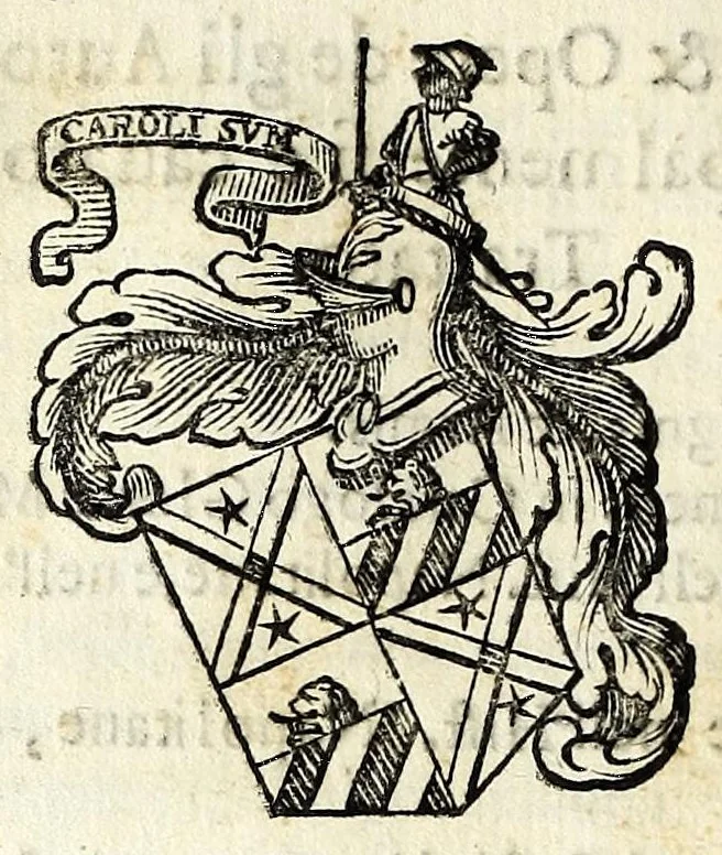 An illustration from L'araldo, overo, Dell'arme delle famiglie : trattato compendioso, 1651, leaf 16