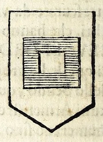 An illustration from L'araldo, overo, Dell'arme delle famiglie : trattato compendioso, 1651, leaf 40