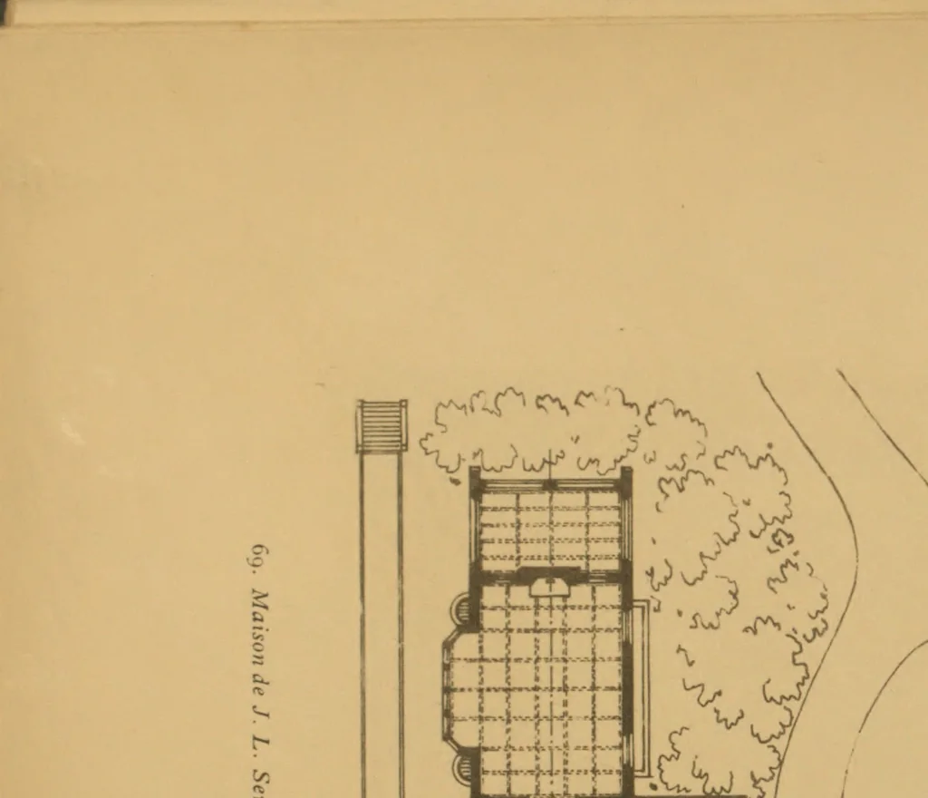 An illustration from L'architecture aux États-Unis; preuve de la force d'expansion du génie français, heureuse association de qualités admirablement complémentaires. Préf. de Victor Cambon, 1920, leaf 77