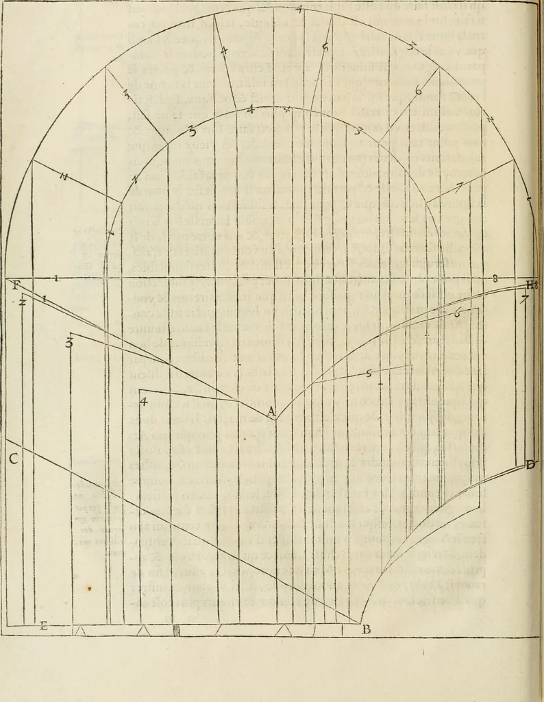 An illustration from L'architecture de Philibert de l'Orme, cõseillier & aumosnier ordinaire du roy, & abbé de S. Serge lez Angiers, 1576, leaf 185
