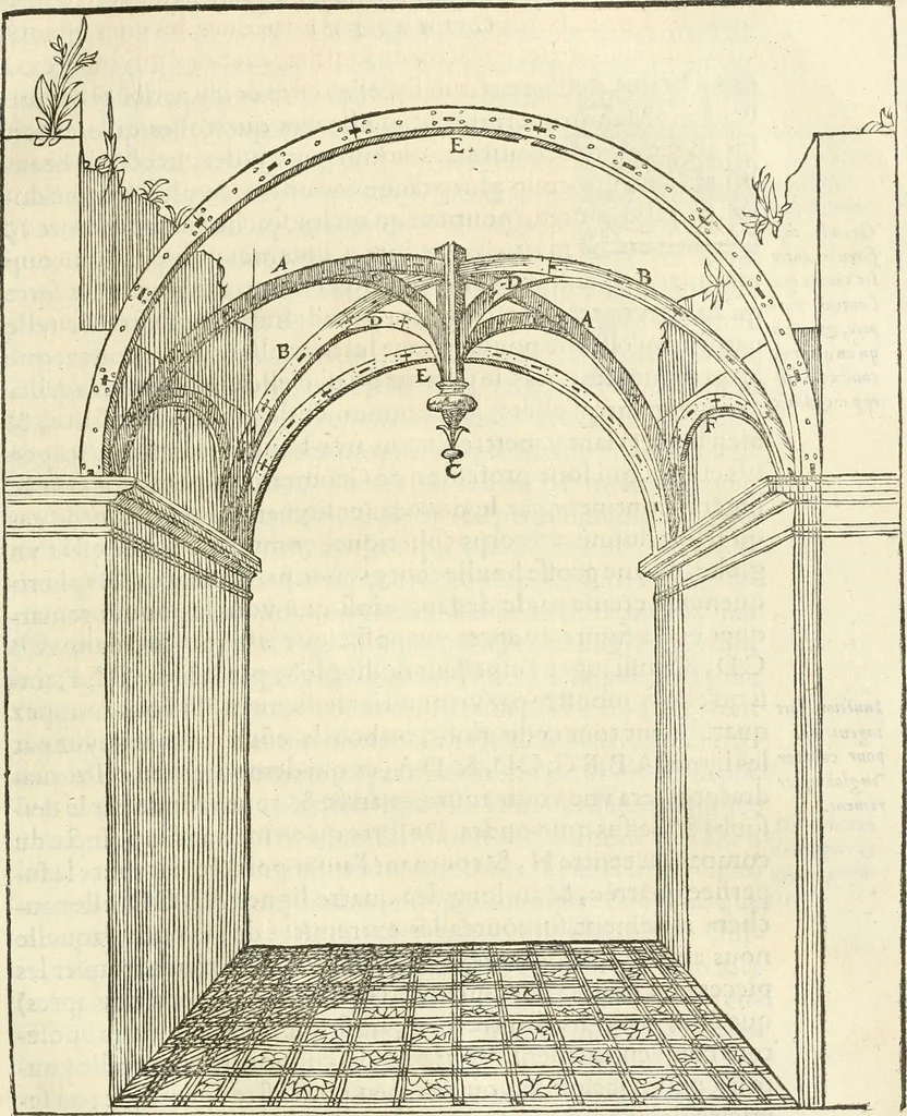 An illustration from L'architecture de Philibert de l'Orme, cõseillier & aumosnier ordinaire du roy, & abbé de S. Serge lez Angiers, 1576, leaf 244