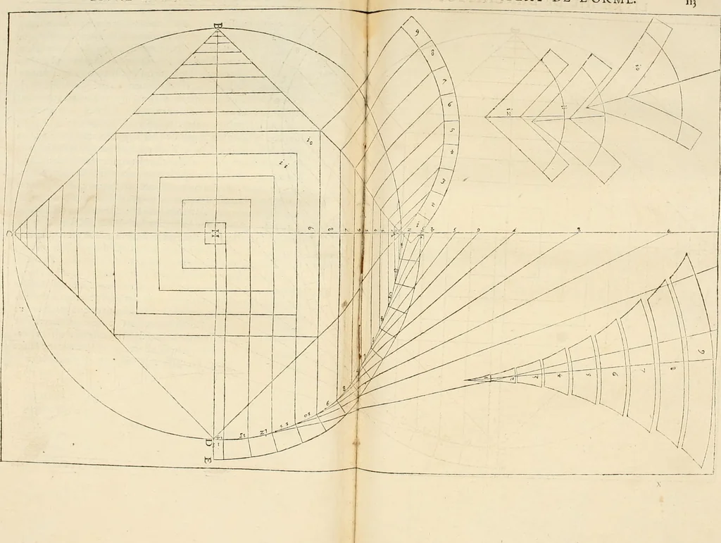 An illustration from L'architecture de Philibert de l'Orme, cõseillier & aumosnier ordinaire du roy, & abbé de S. Serge lez Angiers, 1576, leaf 250