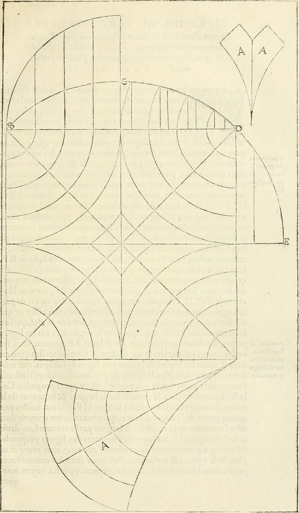 An illustration from L'architecture de Philibert de l'Orme, cõseillier & aumosnier ordinaire du roy, & abbé de S. Serge lez Angiers, 1576, leaf 252